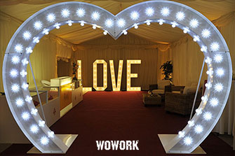 wedding arch-turbo bulb-2.4m*3.7m